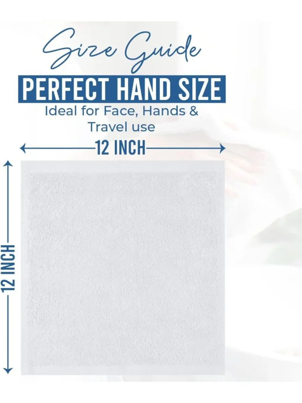24 Pack Premium Cotton Wash Cloths - Soft, Highly Absorbent Bathroom Towels